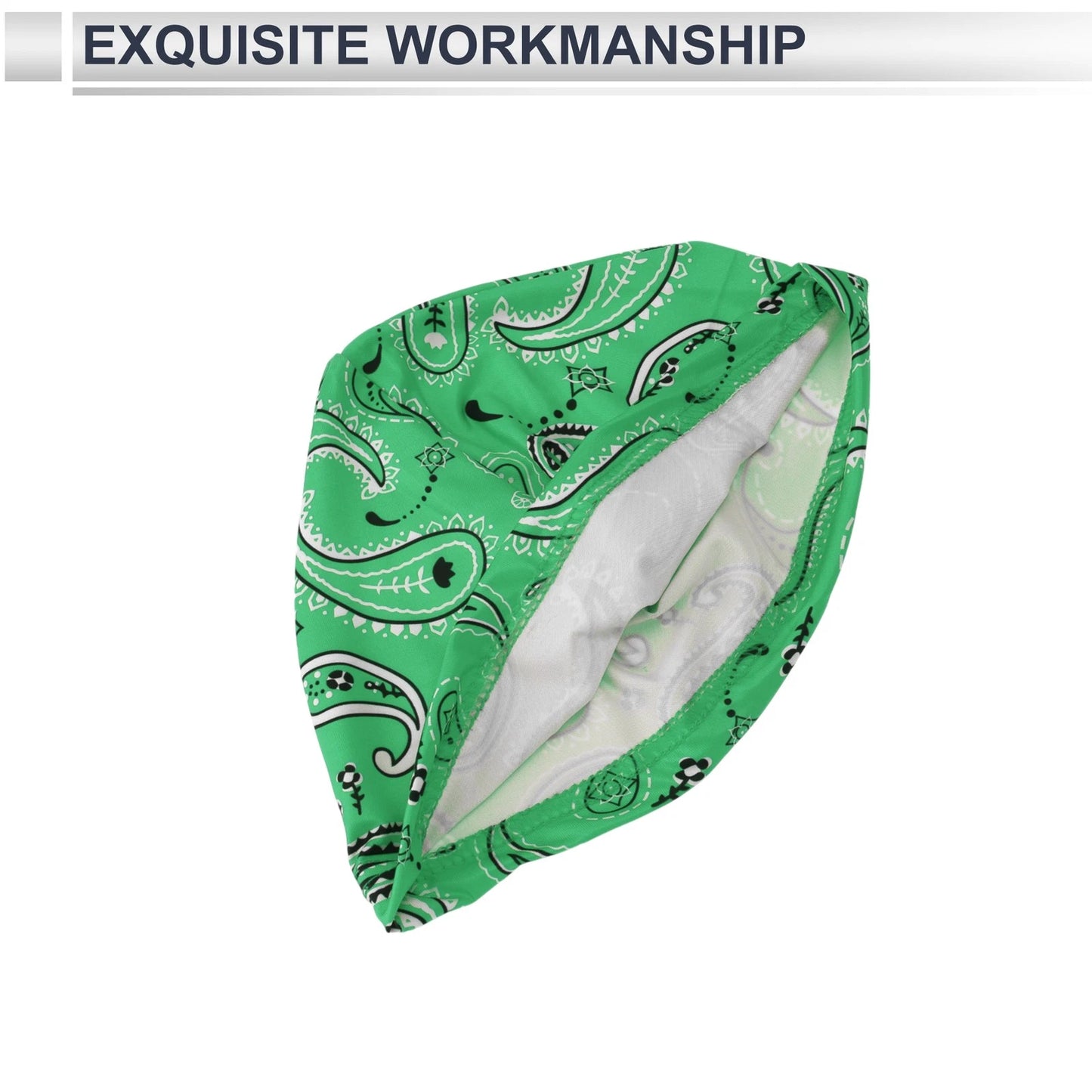 Cycling Hat Sweat Wicking Breathable Light Green 25x15cm (2023)