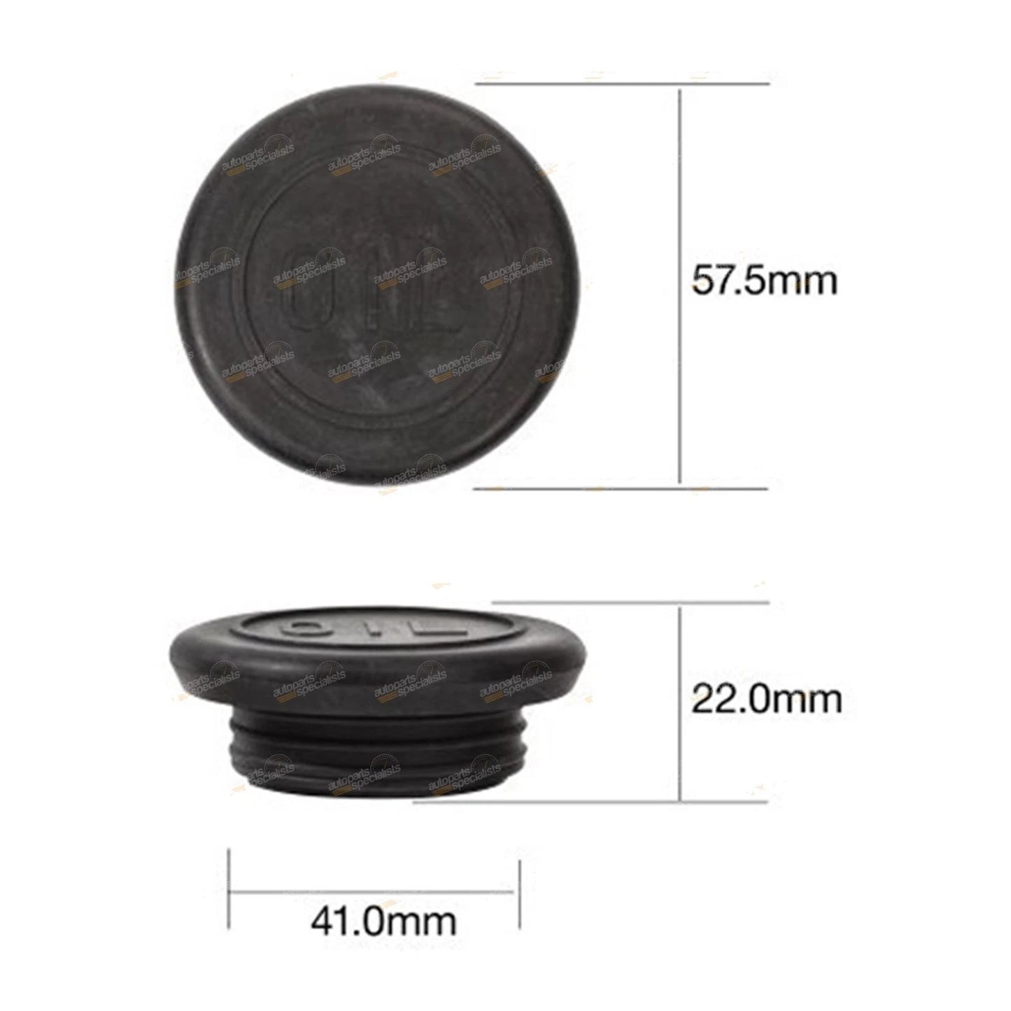 Engine Oil Filter Cap for Various Models (Rubber Push-In Style)