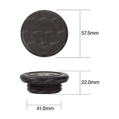 Engine Oil Filter Cap for Various Models (Rubber Push-In Style)