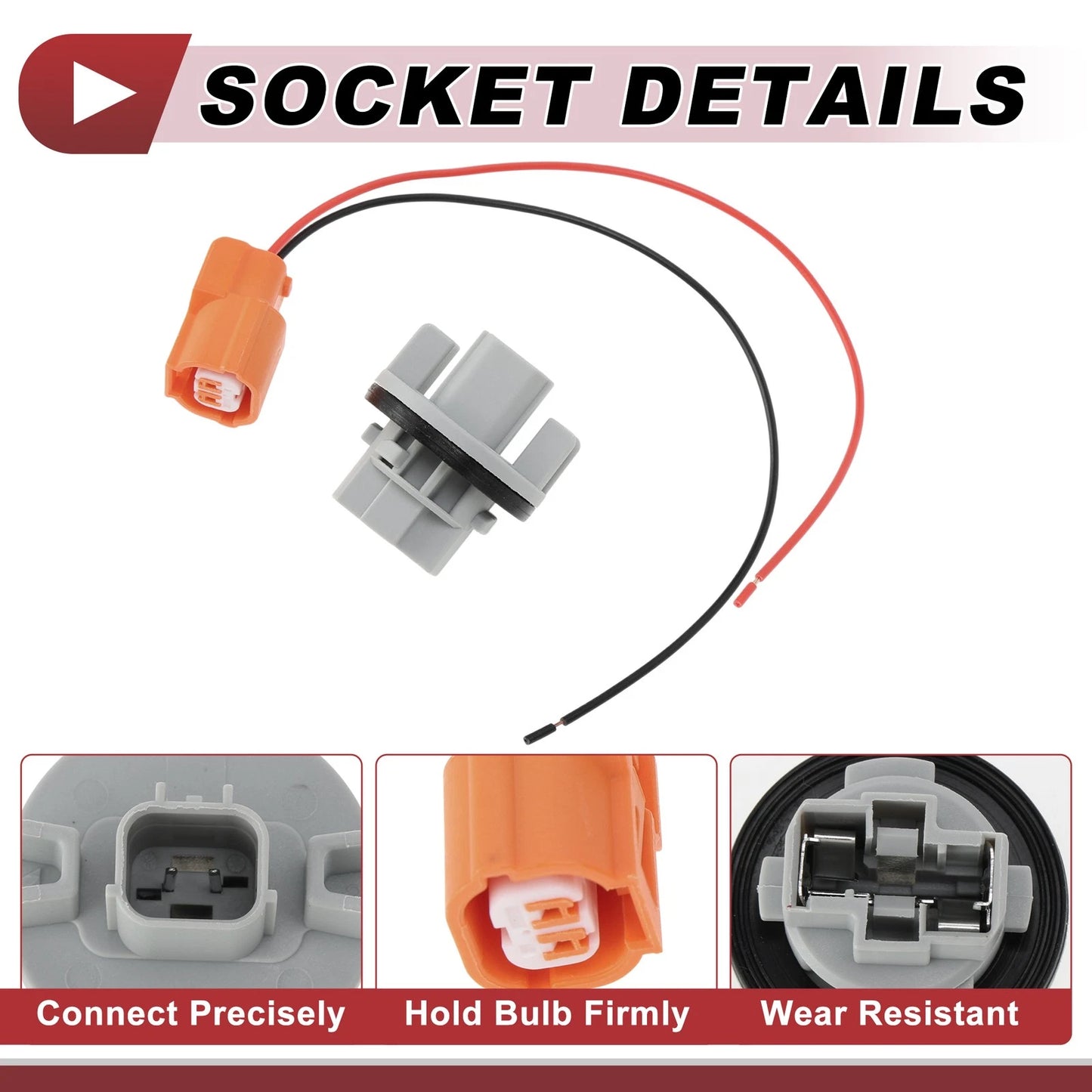 Set of 1 Turn Signal Light Socket Wiring for Acura MDX (2007–2013) No. 33302S7A003