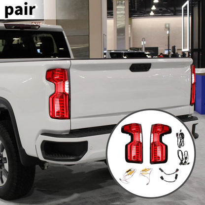 OLED Brake Tail Lights Assembly for Chevy Silverado 1500 2500HD 3500HD (2014–2023)