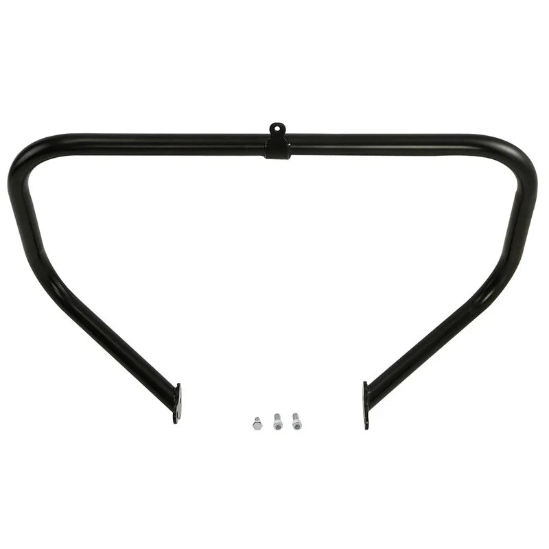 Black Highway Engine Guard Crash Bar Footpeg for Harley Electra Glide (09-24)