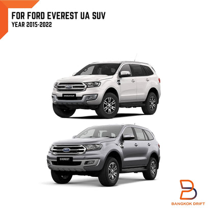 4x Black Door Step Protectors Sill Scuff Plates for Ford Everest (15-22)