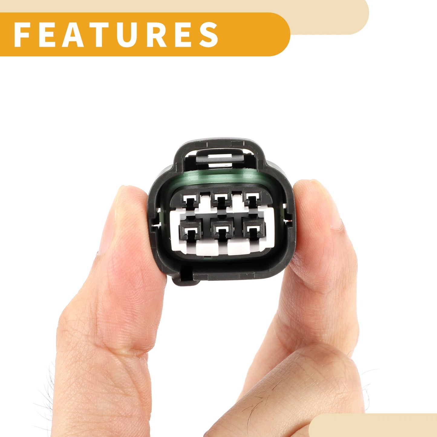 6 Pin Waterproof Headlight Connector Plug for Toyota