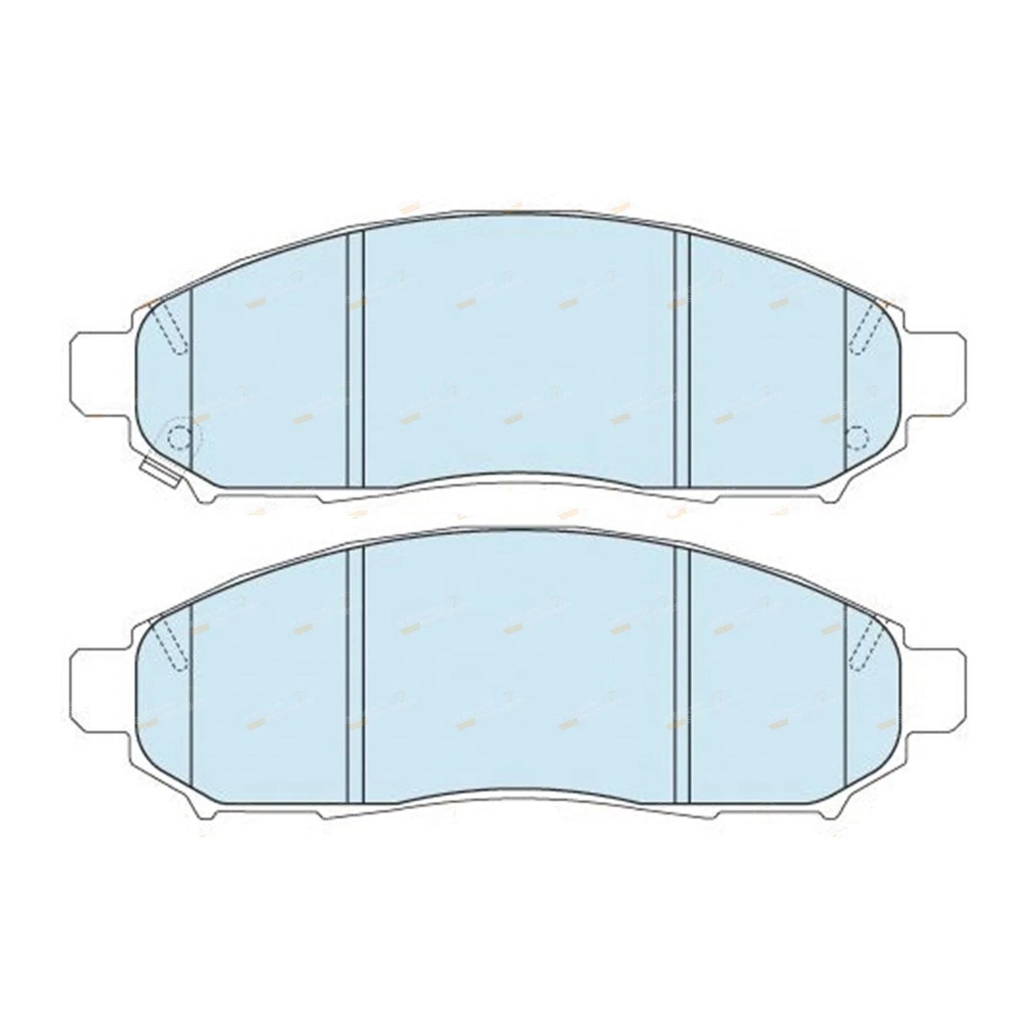 Set of 4 Heavy Duty Front Disc Brake Pads for Nissan Pathfinder (2005–2013)