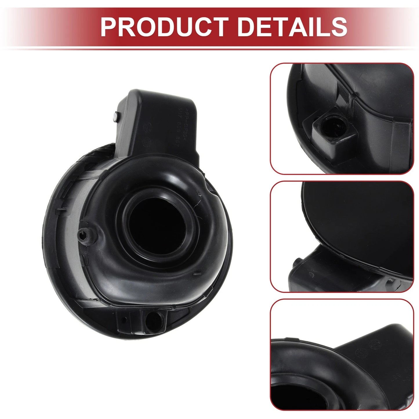 Fuel Tank Door Cap for Volkswagen Tiguan (2010–2019) - Black Filler Flap Cover