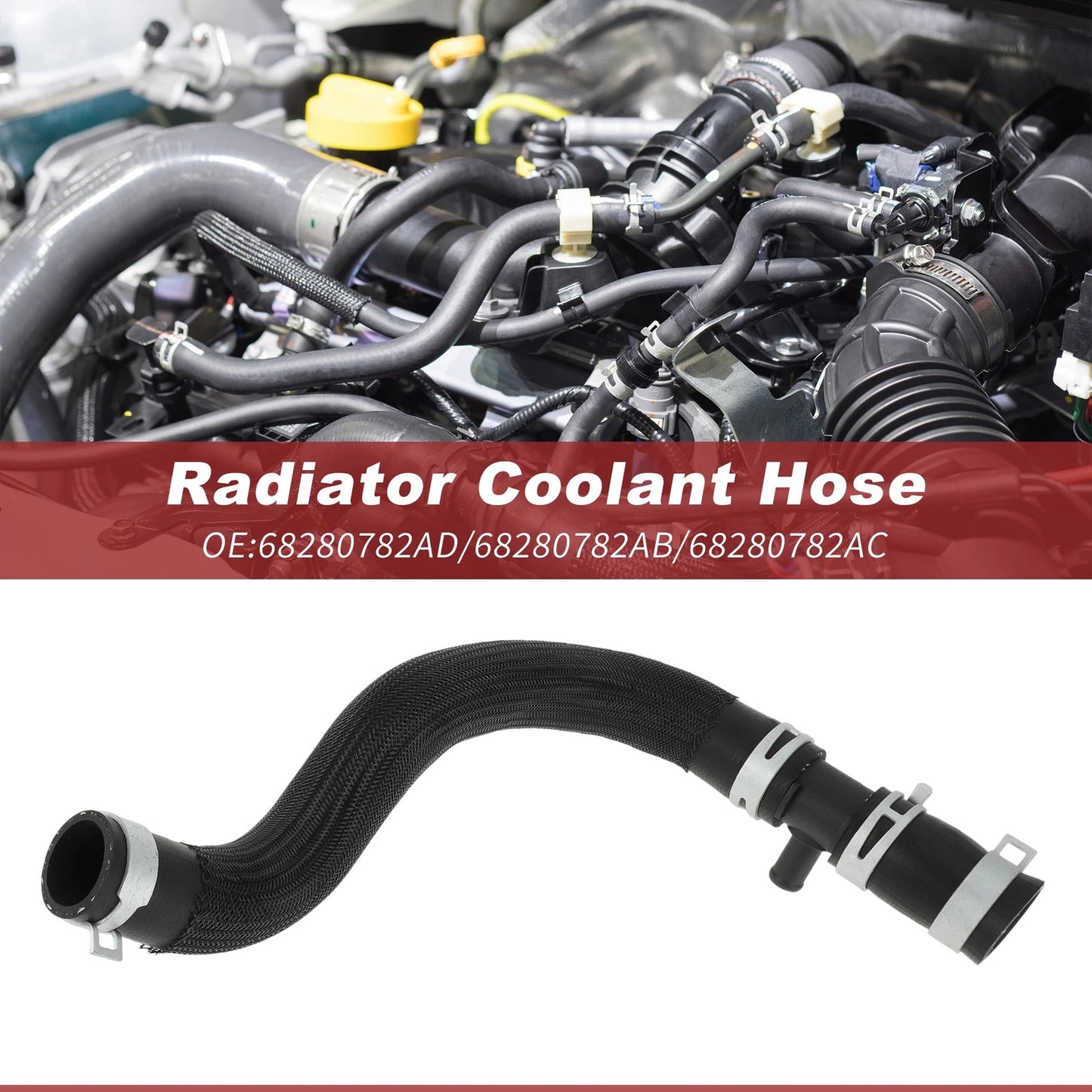 HVAC Heater Water Inlet Hose for Jeep Wrangler (2018–2025) No.68280782AC