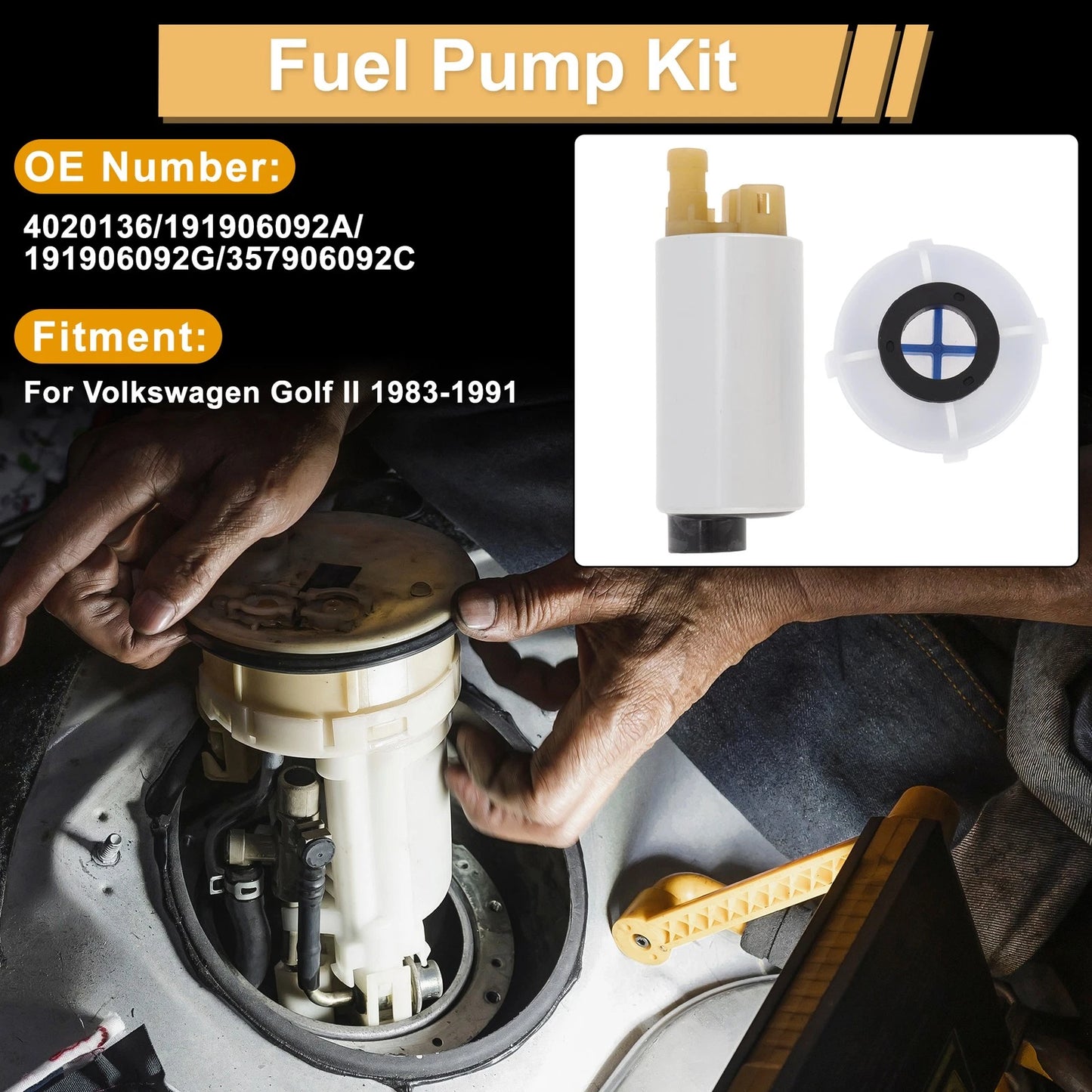 Fuel Pump for Volkswagen Golf II (1983–1991) Replaces 4020136