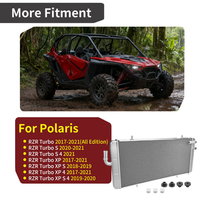 Aluminum Radiator for Polaris RZR XP / RZR XP 4 Turbo (2017–2021)