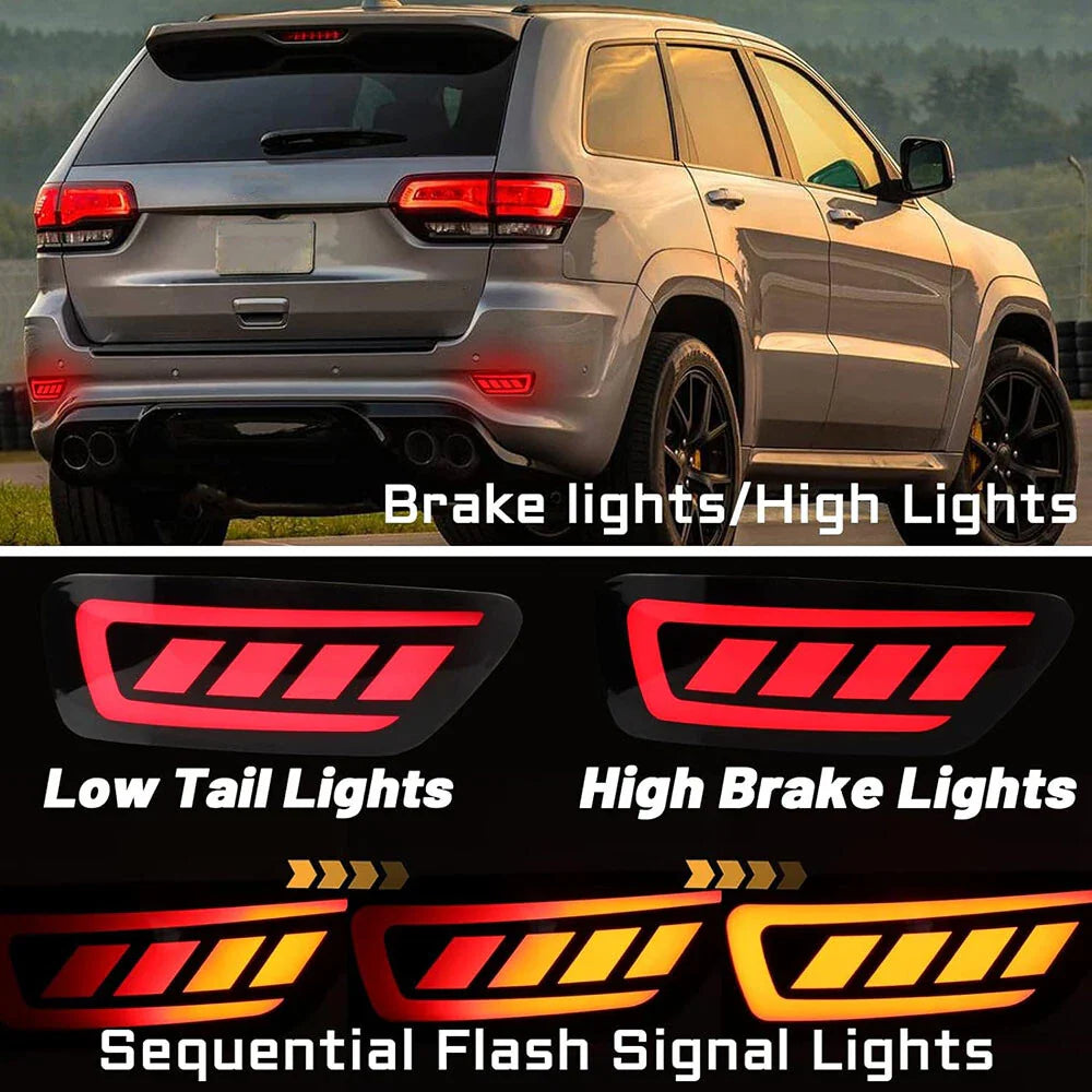 LED Rear Bumper Fog Lights for Jeep Dodge Journey (2011-2021)