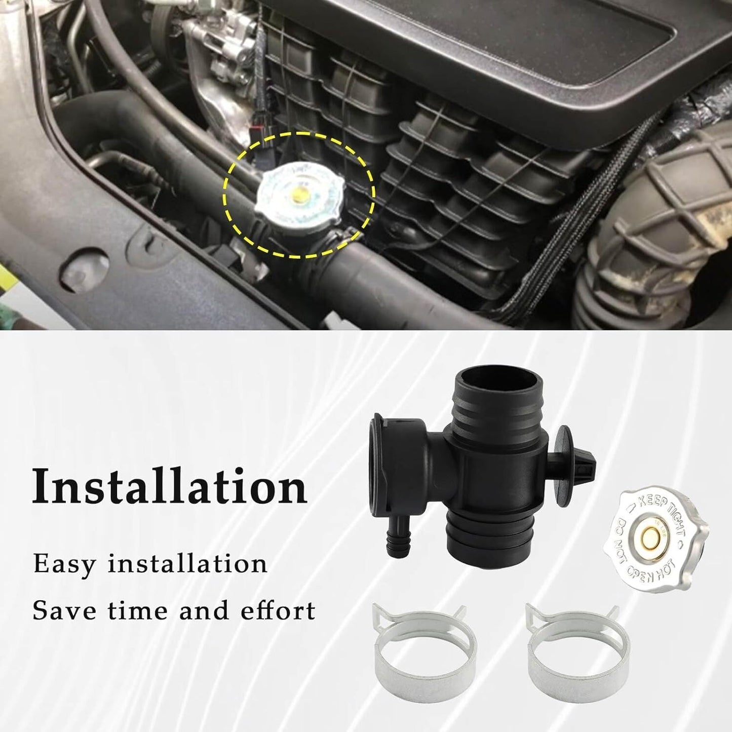 Engine Coolant Filler Neck for Jeep Compass Patriot Dodge Journey (2009–2017)