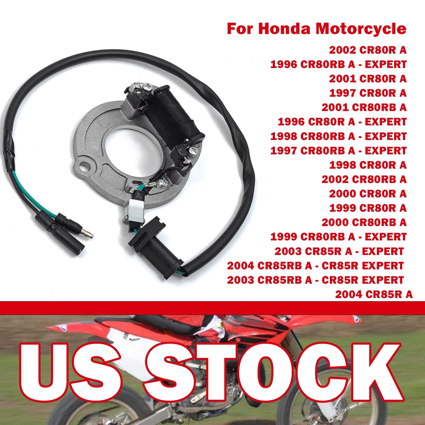 Stator for Honda CR80R CR85R (1996–2004)