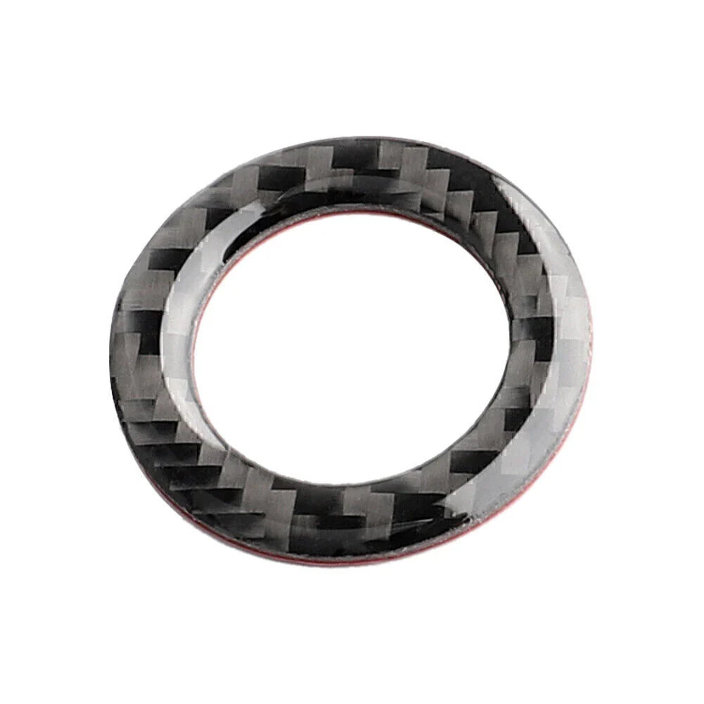 Carbon Fiber Start Stop Switch Trim Cover for Ford Mustang (2009-2013)