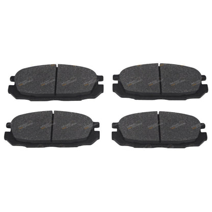 2 Rear Slotted Drilled Disc Rotors + Brake Pads for Nissan Patrol GQ Y60 (1988–1998)