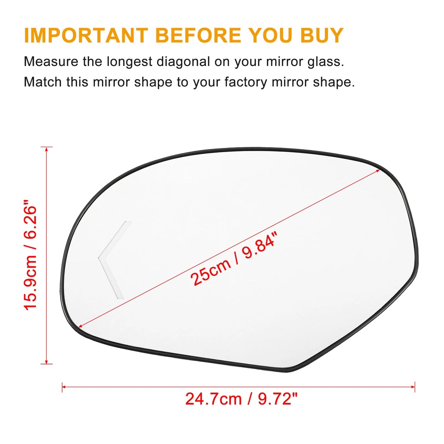 Driver Side Heated LED Signal Mirror Glass for Tahoe Yukon Sierra Silverado (2007–2014)