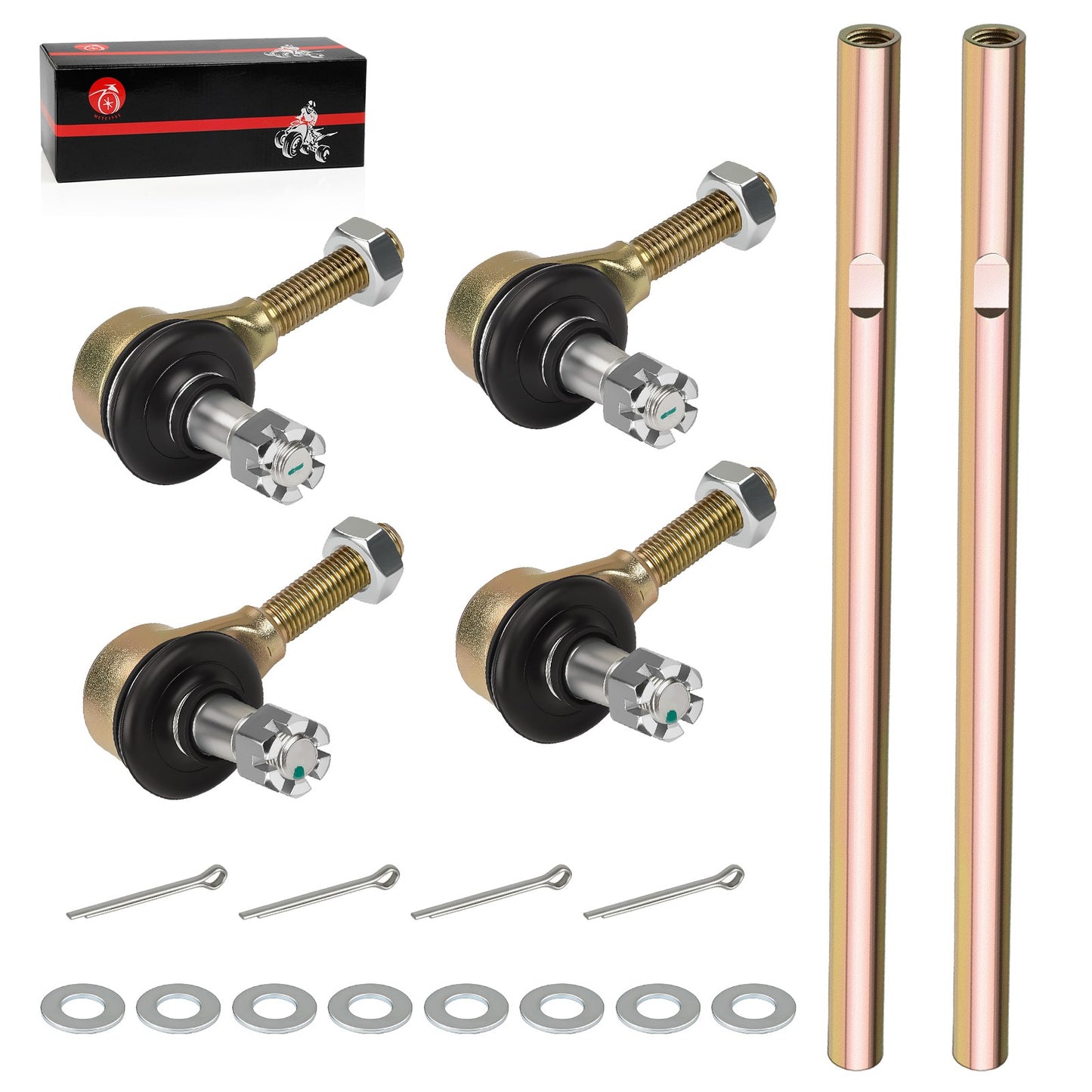 Set of 2 Tie Rods with Ends for Yamaha Banshee 350 (1987–2006)