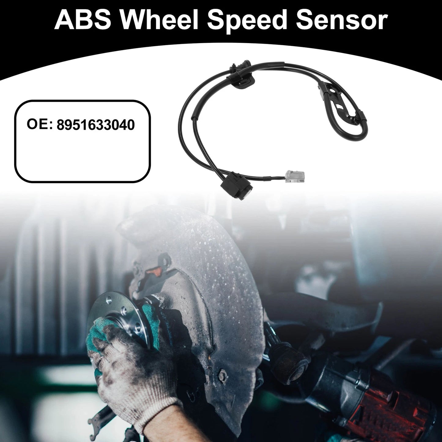 ABS Wheel Speed Sensor No. 8951633040 for Toyota Camry (2007–2009) Rear Left