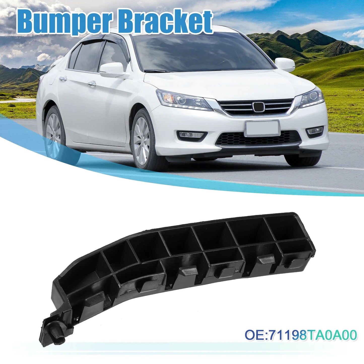 Left Side Front Bumper Bracket for Honda Accord 2008-2012 4-Door