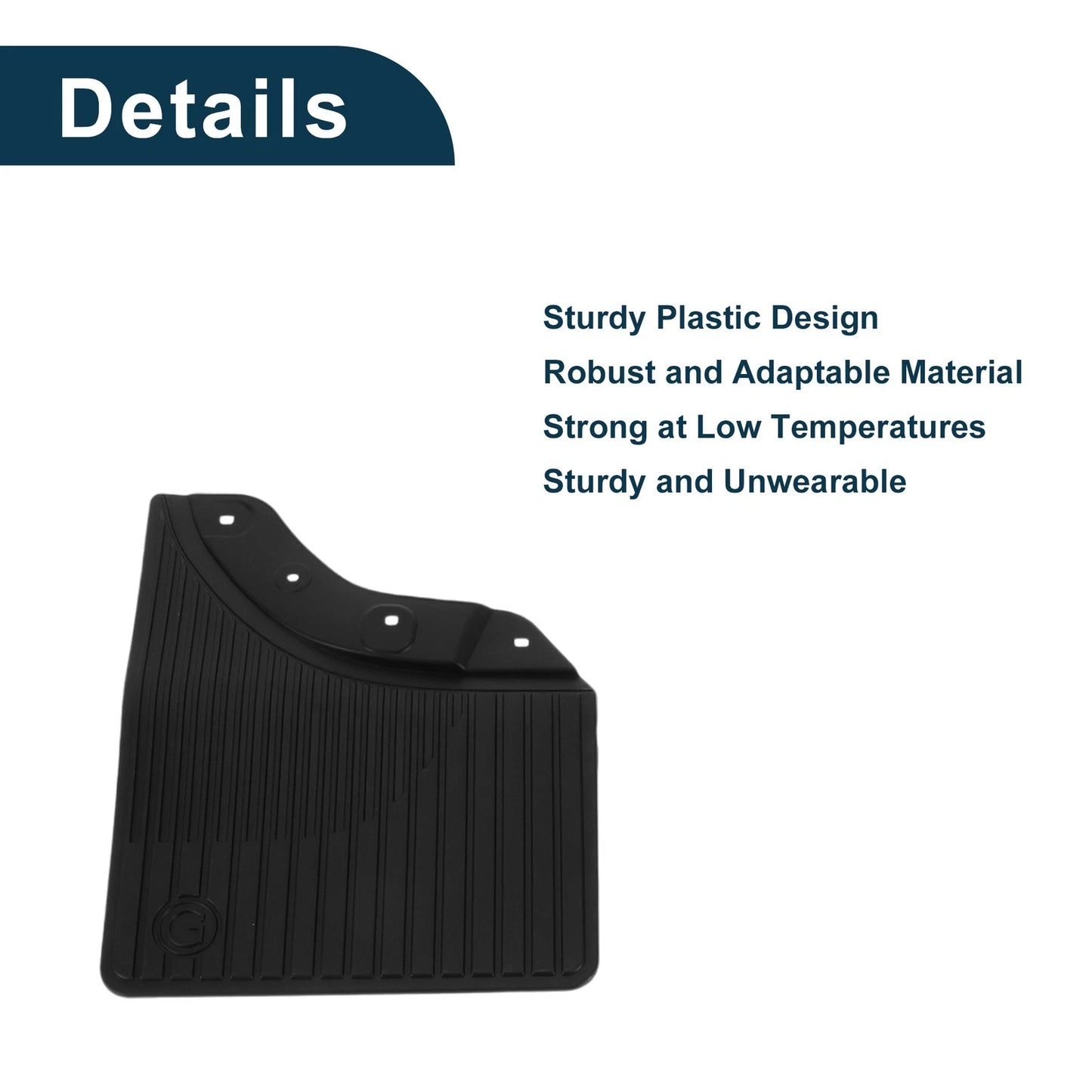 Set of 2 Mud Flaps Splash Guards for Mercedes-Benz G Class (2019–2023)