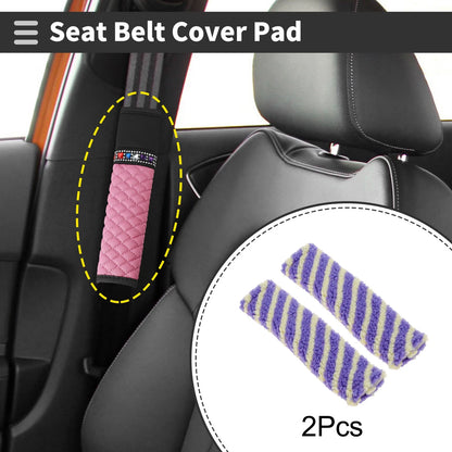Set of 2 Seat Belt Cover Pads for Universal Fit (24cm)