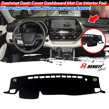 Dashboard Dash Mat Anti-Sun Cover Pad for Toyota Highlander XU70 (2019–2024)