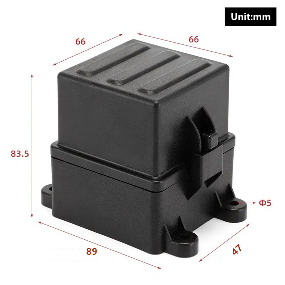 12V 3-Way Fuse Relay Box w/ 4-Pin 40A Relays & Fuses for Car Truck