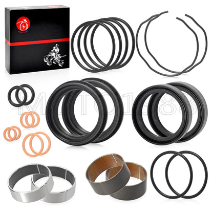 Fork Bushing Dust Oil Seals Kit for Suzuki GSX-R600 GSX-R750 GSF1200 (2001–2008)