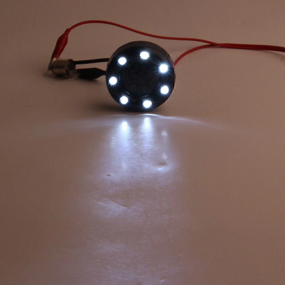 7 LED Black Fire Ring Turn Signal Lights for Harley Softail Dyna