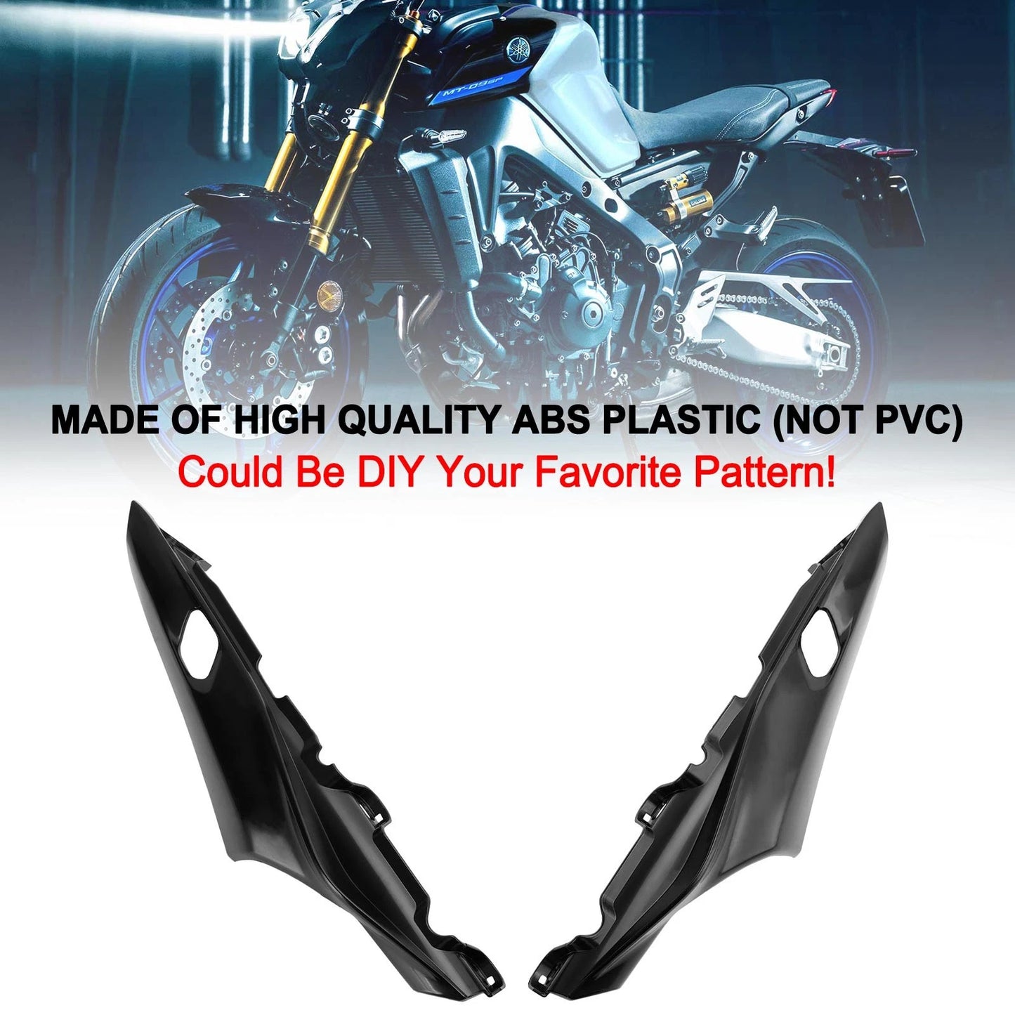 Unpainted Tail Seat Side Cover Fairing for Yamaha MT-09/MT-09 SP (2021–2023)
