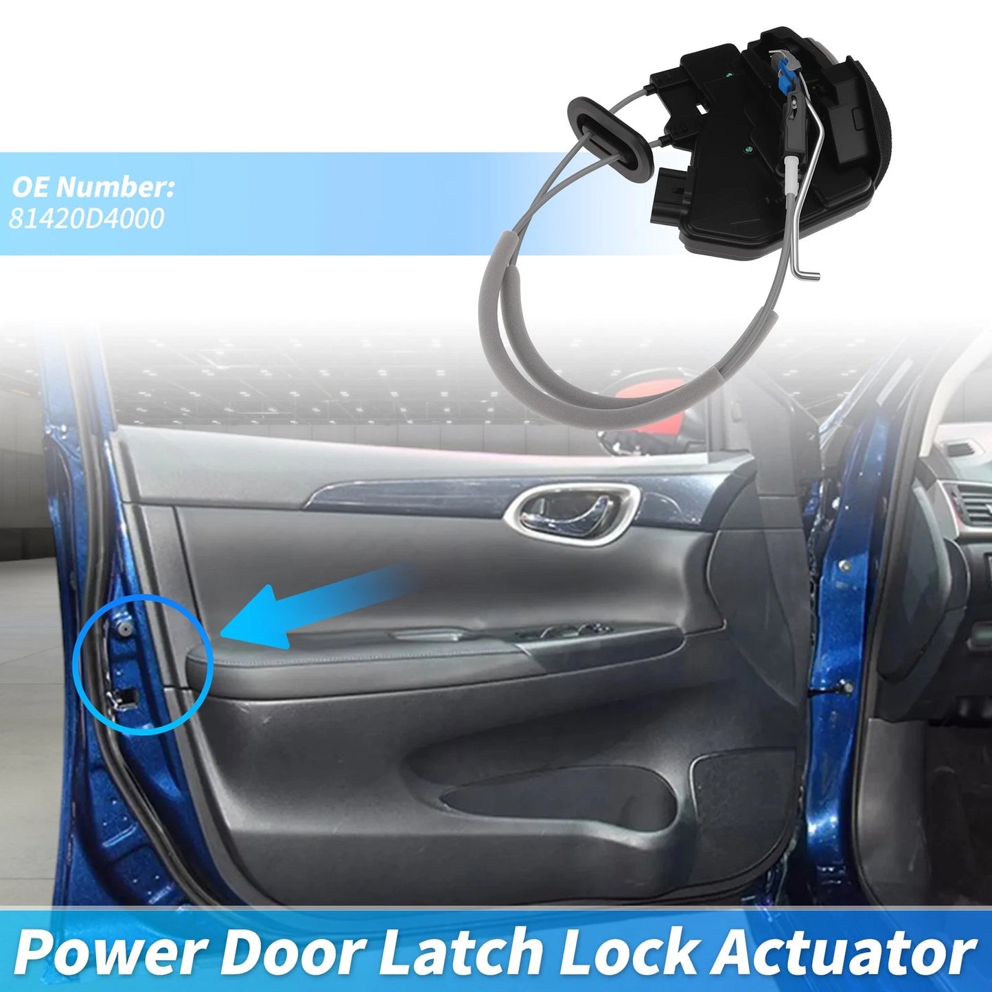 81420D4000 Rear Right Power Door Lock Actuator for Kia Optima (2016–2020)