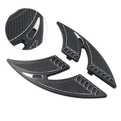 1 Pair Cut Rear Floorboards Footpegs for Harley Touring (1993–Present)
