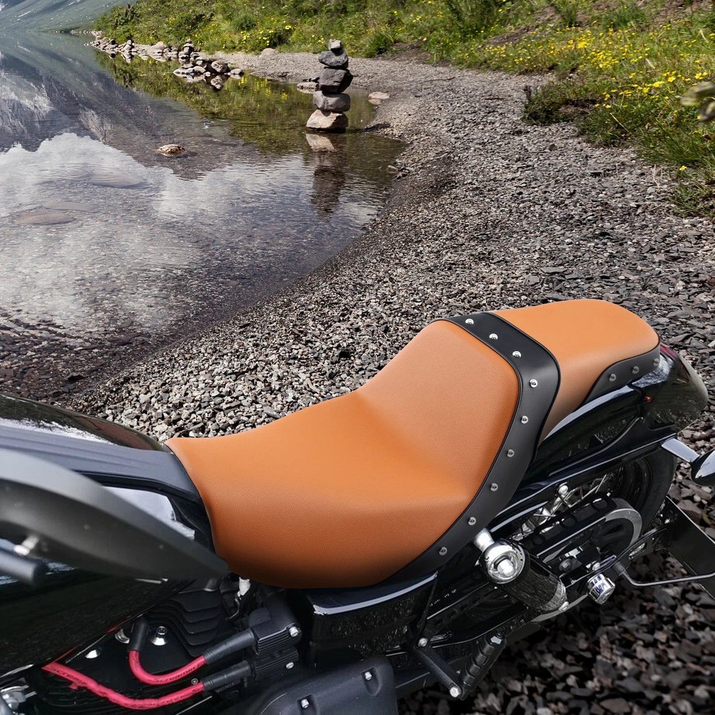 Driver & Passenger Seat for Harley Dyna Low Rider Super Glide (2006-2017)