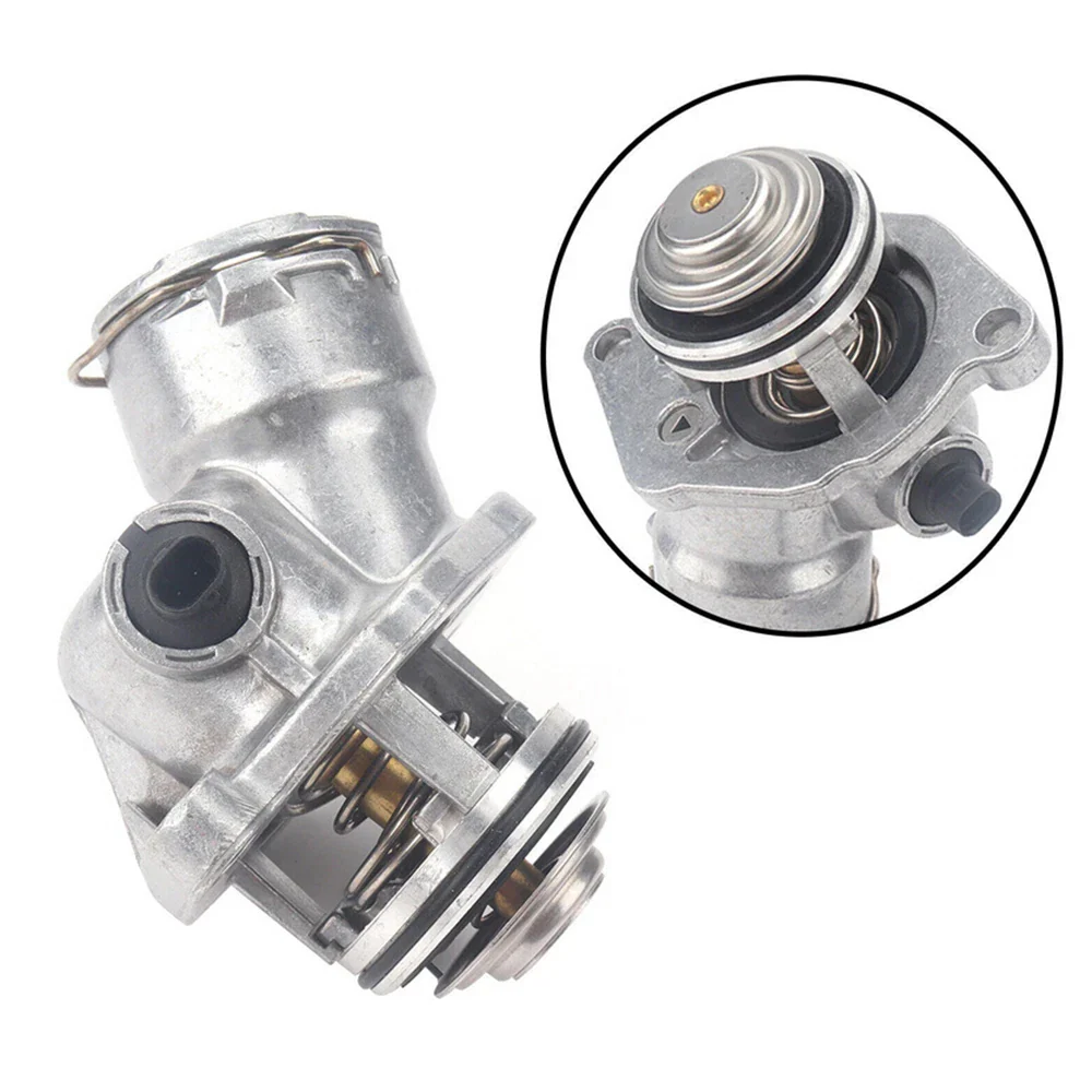 Engine Coolant Thermostat Assembly w/ Sensor for Benz C300 C350 E350 (2008-2015)