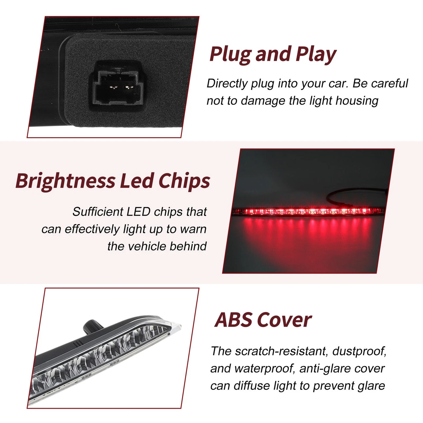 LED Third Brake Light for Ford Edge (2015–2024) No.FT4Z13A613A