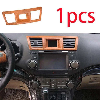 Center AC Air Outlet Vent Wood Grain Trim for Toyota Highlander (2008–2013)