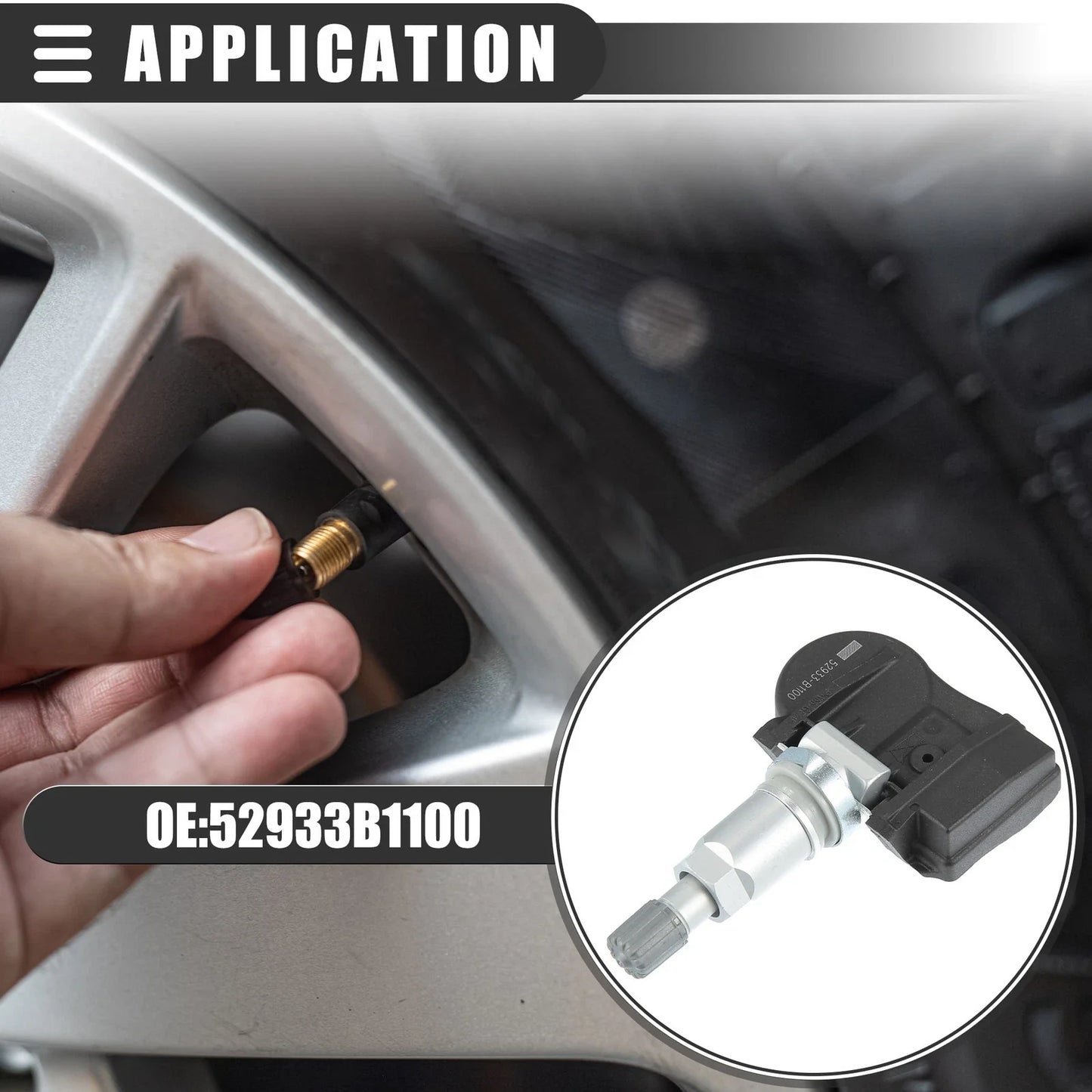TPMS Sensor 433MHZ for Hyundai (No. 52933B1100)
