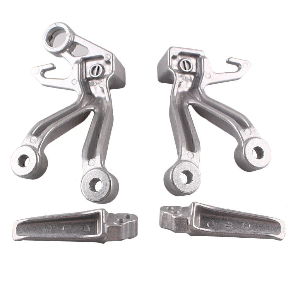 Passenger Rear Footpegs Footrests Brackets for Suzuki GSXR1000 (2003-2004)