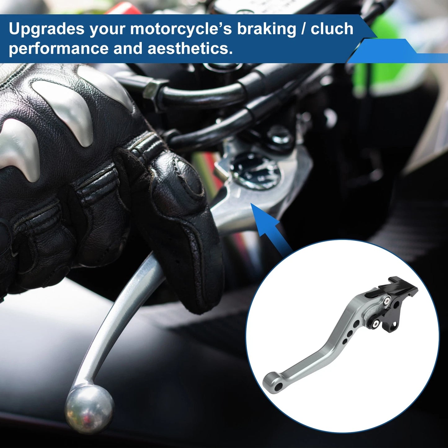 2X Brake Clutch Lever for Kawasaki ZX-9R/ZX-9 (1994–1997) Titanium Tone