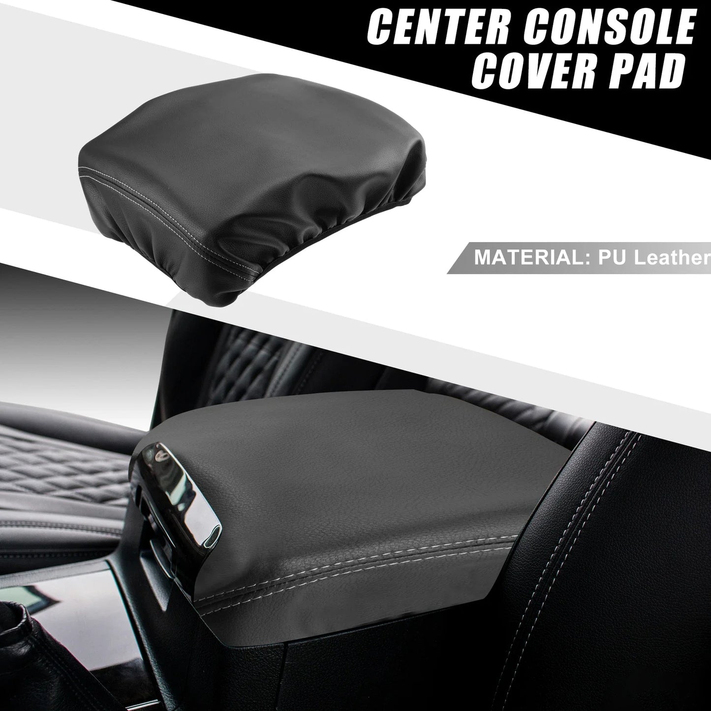 Car Center Console Armrest Cover for Dodge Ram 1500 2500 3500 (2019-2022)