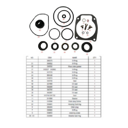Gearcase Seal Gasket Kit for Evinrude 40-50 HP (Year Range Not Specified)