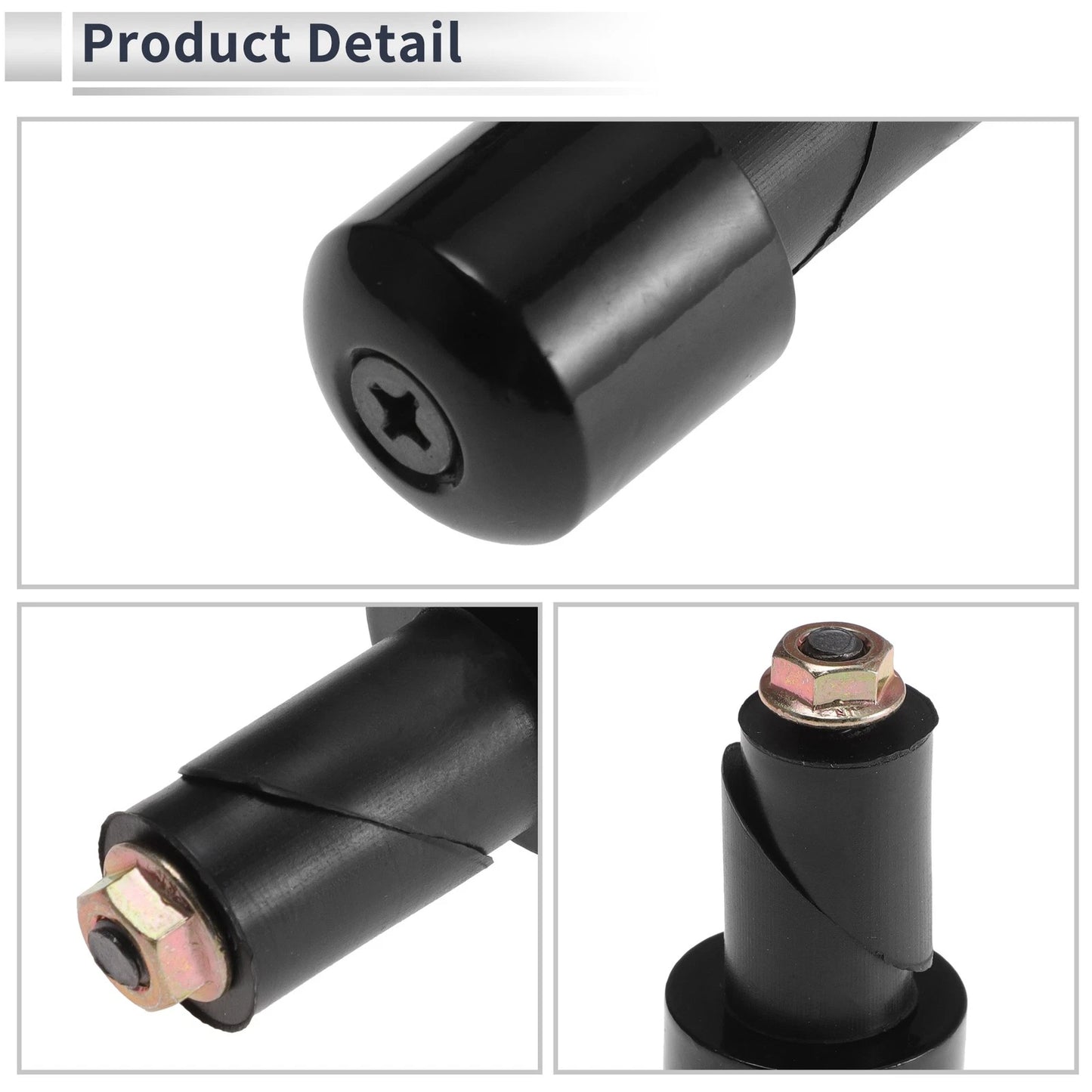 1 Pair Iron Rubber Handlebar Grip End Plug for Honda CB500 (2013–2023)
