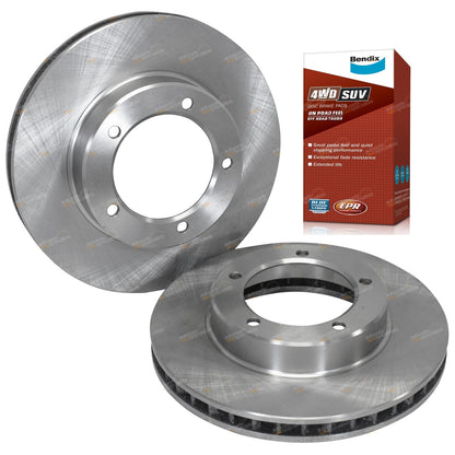 Front Disc Brake Rotors + 4WD Pads for Lexus LX470 (1998–2007)