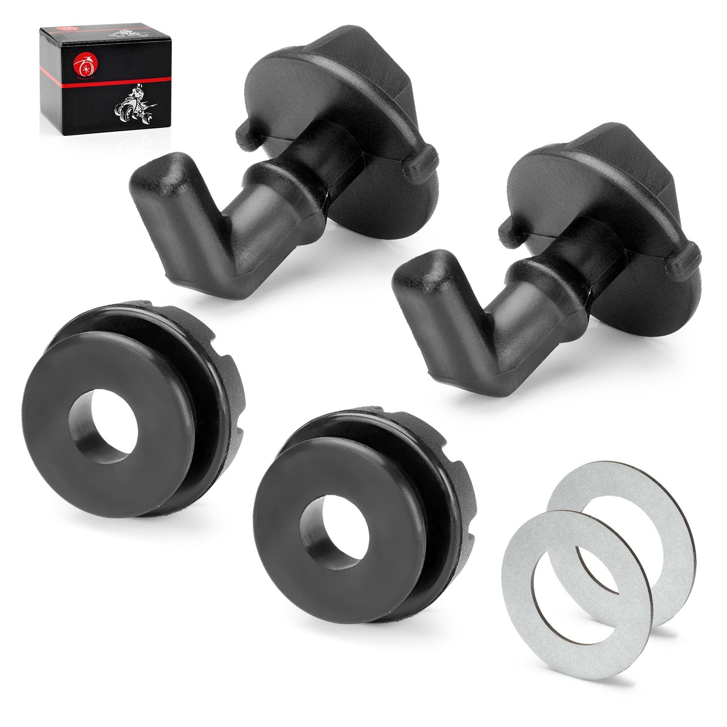 2X Hood Latch Toggles Grommets Washer Kit for Polaris RZR S 800 (2011–2019)