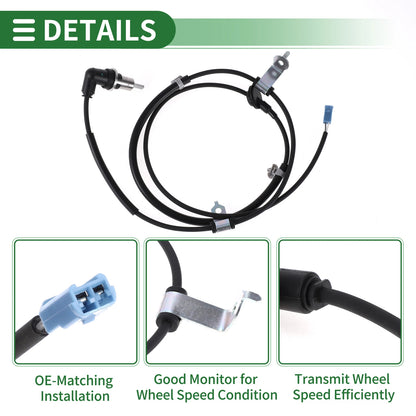 ABS Wheel Speed Sensor No. 5632054G00 for Suzuki Aerio (2002–2007) Rear Left