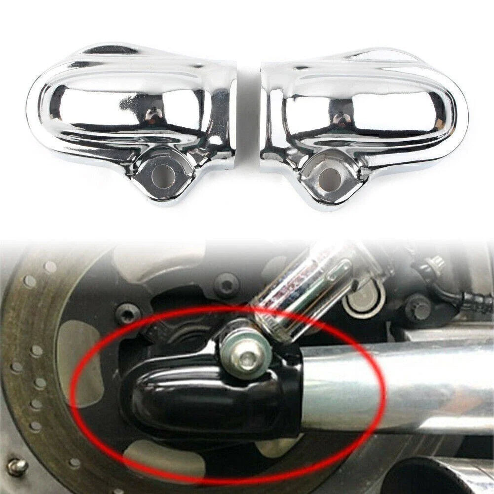 Chrome Rear Axle Nut Covers for Harley V-Rod VRSC Muscle VRSCF (2002-2017)