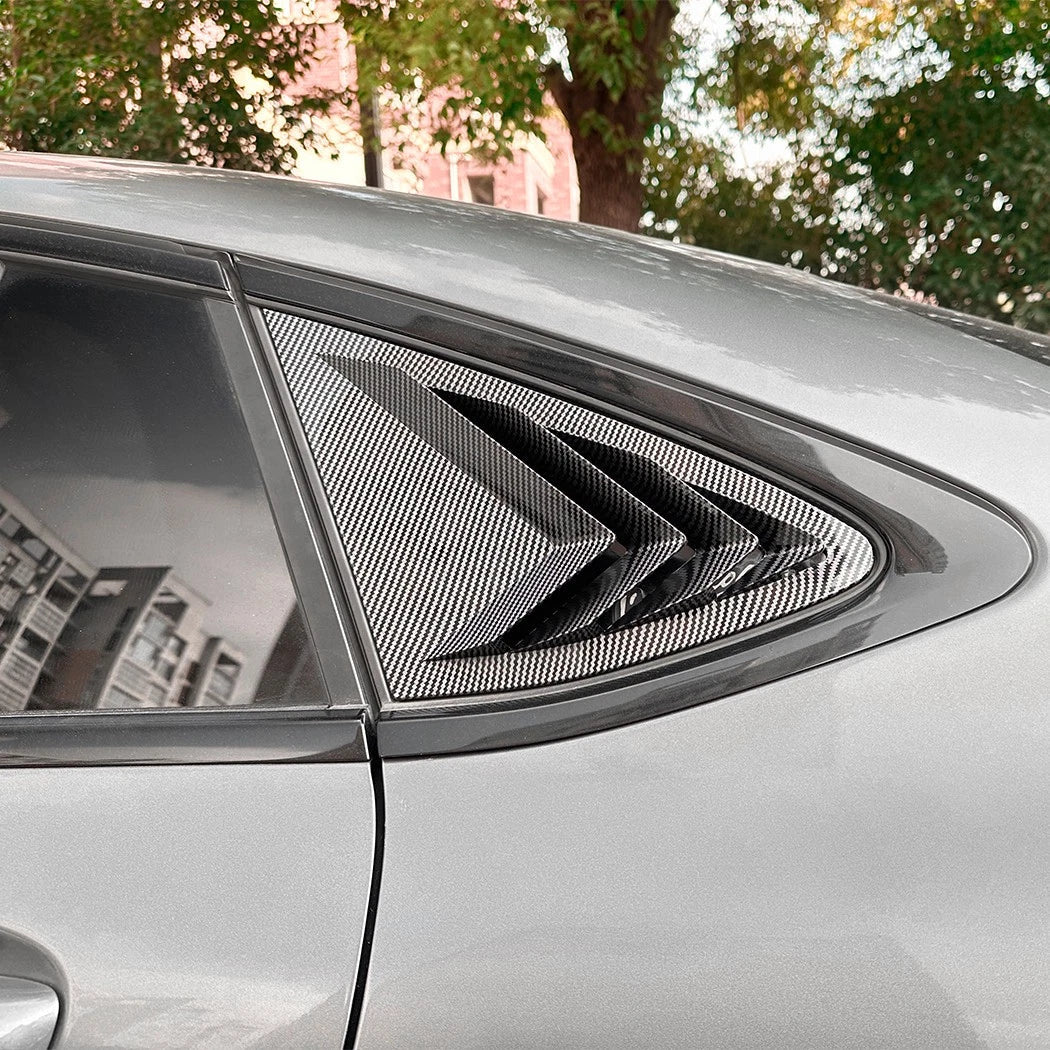 Carbon Style Window Louver Cover for Benz GLC-Class Coupe (2016–2022)
