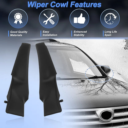 Set of 2 Windshield Cowl Replacement for Toyota Highlander (2008–2013) 53867-0E030
