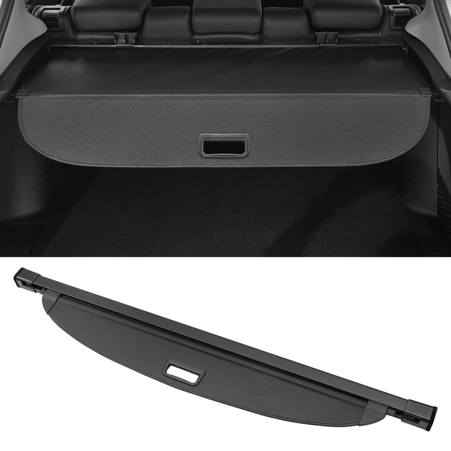 Retractable Cargo Cover for Kia Sportage (2011–2016) Black Carbon Fiber