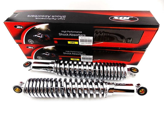 330mm Chrome Rear Shock Absorbers for BSA B44 Shooting Star/Victor