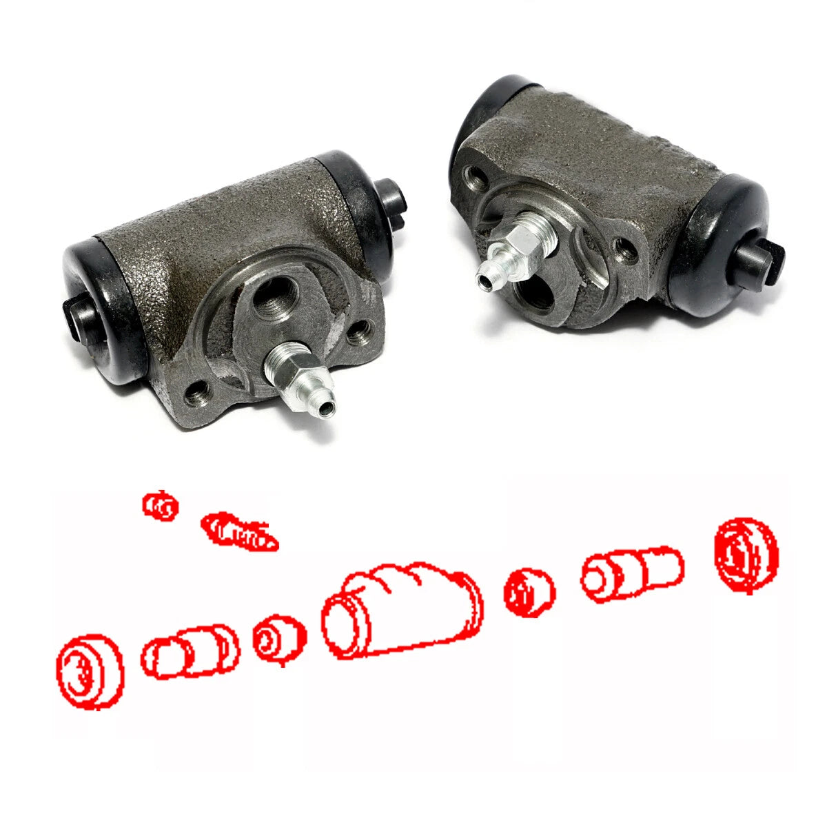 RR Wheel Brake Cylinder for Mitsubishi Galant Eterna 2WD Sedan 1987-1994